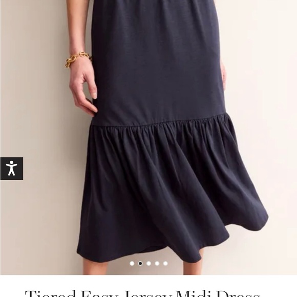 Boden Size 12 Tiered Maxi w Pockets. New w tags. Navy - Picture 4 of 9